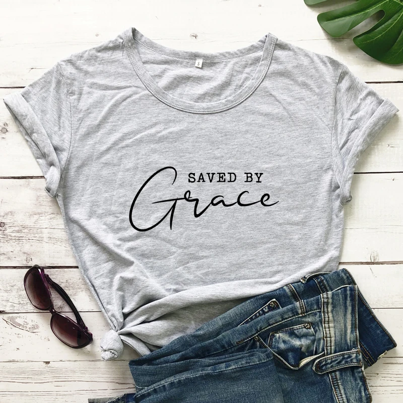 Saved By Grace Cotton T-shirt